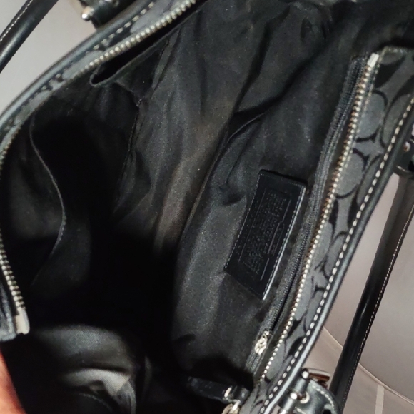 Coach Black Monogram Tote Bag - Picture 11 of 11